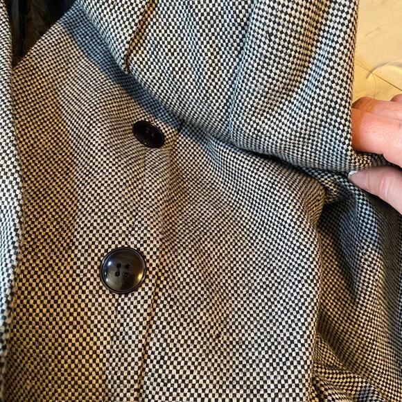 Sasson Vintage 80's Double Breasted Tweed Blazer Size 12 - Picture 9 of 9